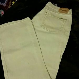 Barely worn Levi, light tan colored, jeans.